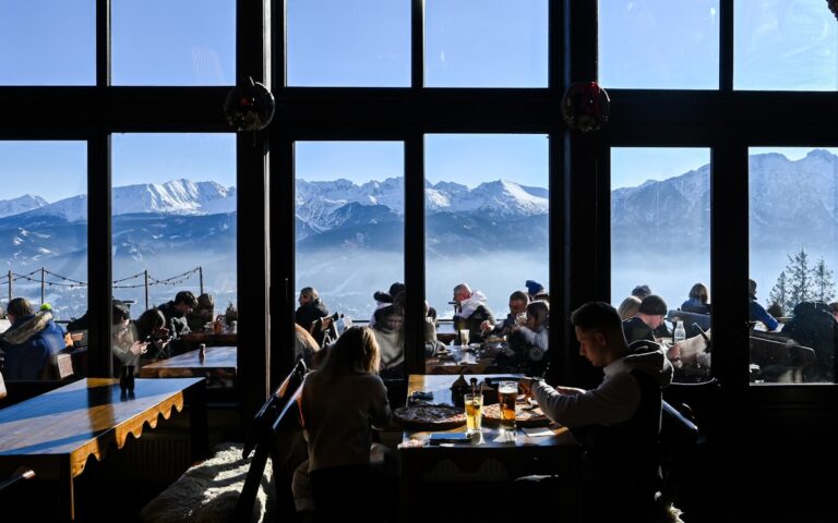 Cozy restaurant dining in Driggs Idaho with warm mountain town atmosphere