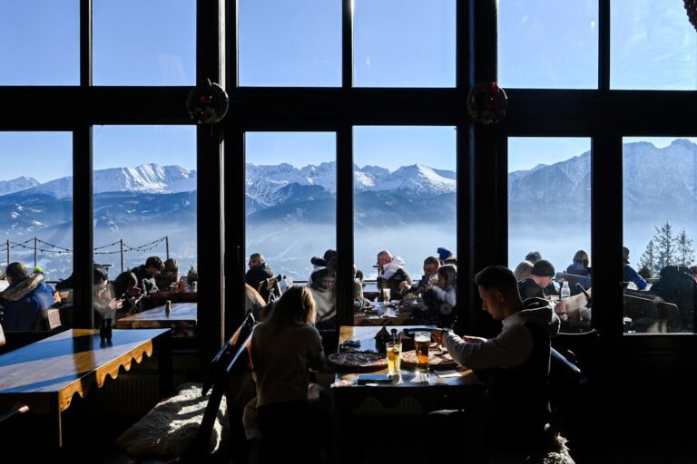 Cozy restaurant dining in Driggs Idaho with warm mountain town atmosphere