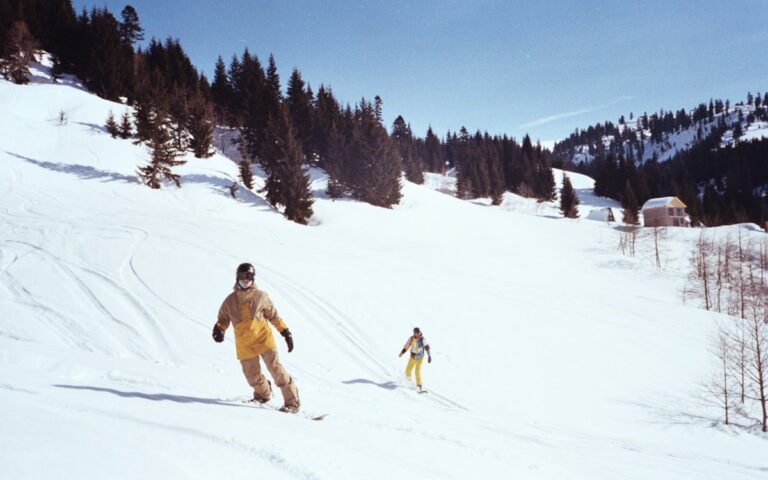 Grand Targhee Spring Fling celebrations with skiers enjoying sunny spring weather