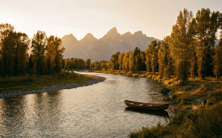 Snake River scenic float with Teton Valley mountain views