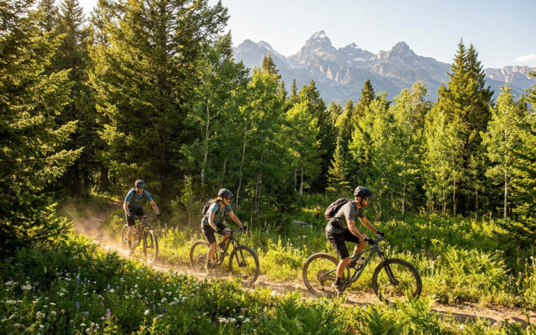 Mountain biking at Grand Targhee summer 2026 near Driggs Idaho