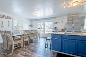 Bright living room at The Barn vacation rental in Driggs