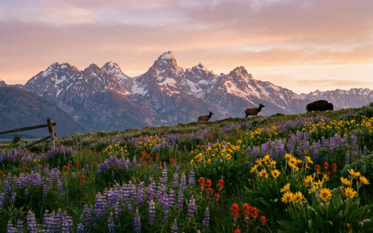 Grand Teton National Park July day trip from Driggs Idaho